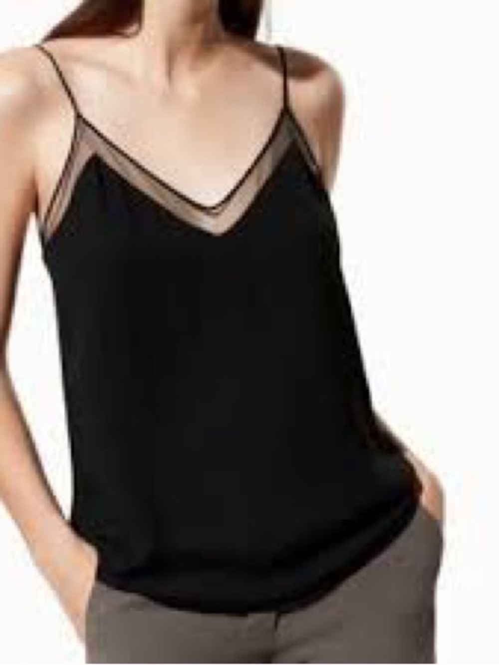 Babaton Galen camisole tank top black size Extra small NWT